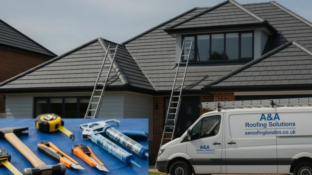 Comparison of concrete and slate roof tiles in London homes