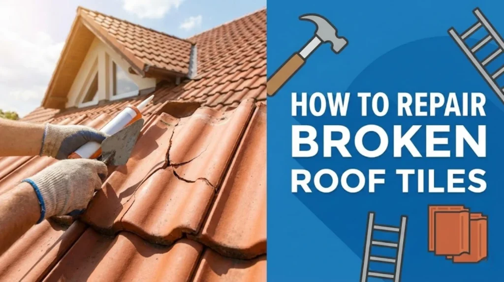 broken roof tile repair process in London