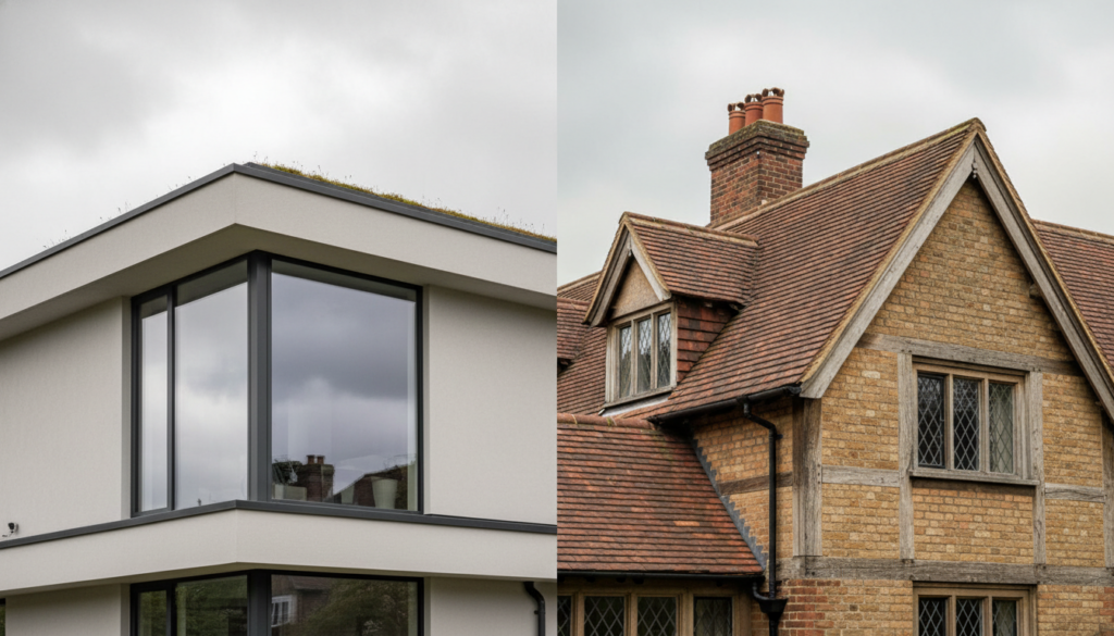 Flat Roof vs Pitched Roof