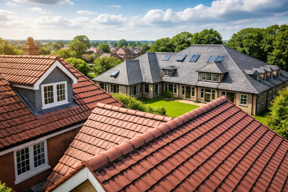 Professional roof tile installation