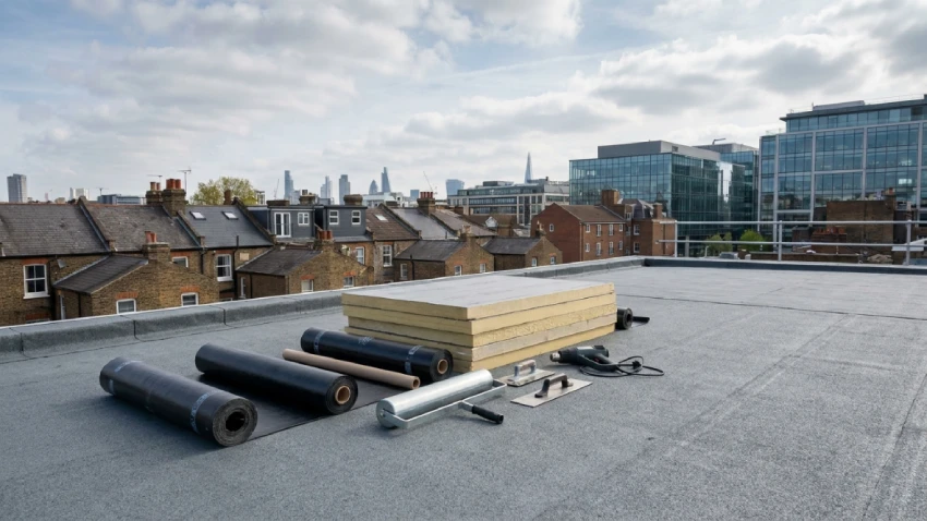 Flat roof installation in London