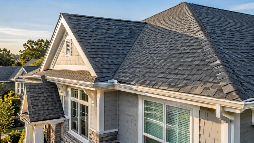 Poor roofing workmanship causing uneven tiles and roof leaks