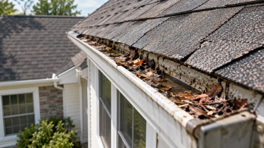 Residential Roofing and Hidden Gutter Damage 