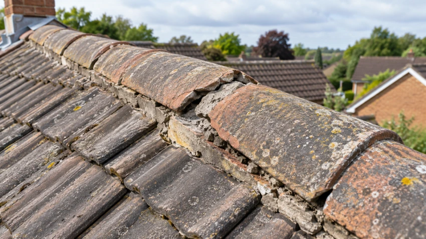 Ridge Tile Repair Uk for loose ridge tiles and cracked mortar 
