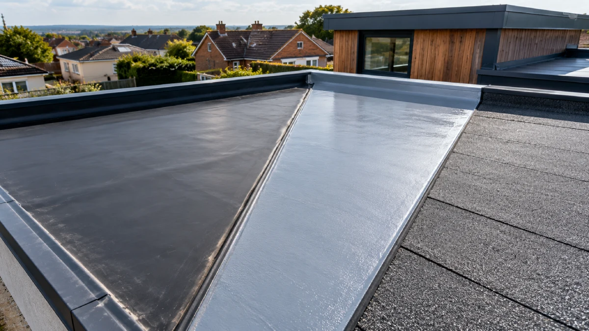 EPDM Rubber Vs. GRP Fibreglass Vs. Torch-On Felt